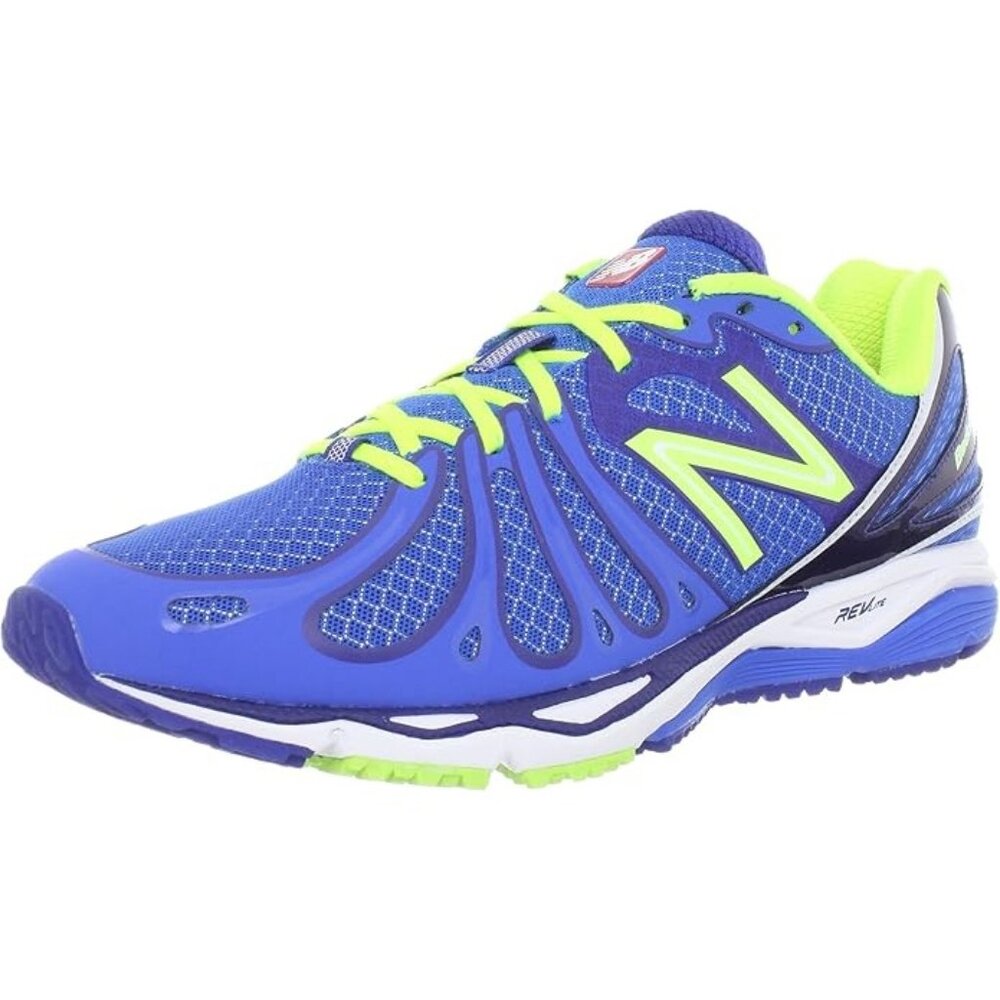 New Balance Men's M890v3 Blue/Yellow Running Shoe Made in USA Sneakers
